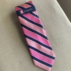 Chaps Pink Striped Tie